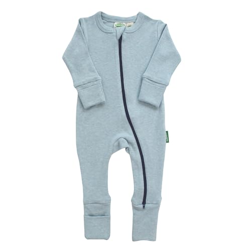 Image of PARADE Organic Snuggle Soft Melange '2-Way' Zipper Romper