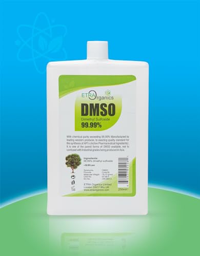 DMSO Dimethyl sulfoxide Etra Organic (DSMO 99.9%- 250ml)