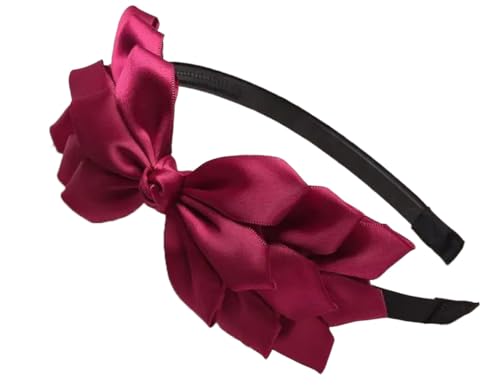 Dvbfufv Women Bow Hairband Wedding Hair Accessories Solid Vintage Korean