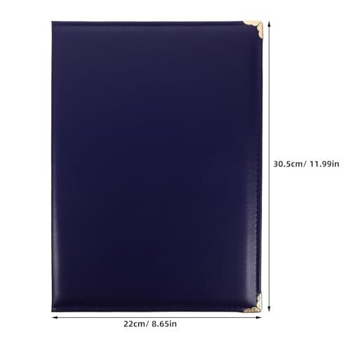 Funda para Certificados A4 de cuero suave y cubierta protectora de documentos elegantes 2