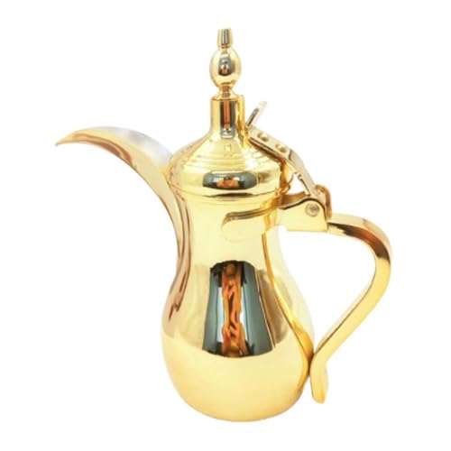 THE STYLE SUTRA Arabic Coffee Pot Teapot Luxury Coffee Maker for Home Cafe Housewarming Gift 12oz Gold| Small Kitchen Appliances |1 Stainless Steel Tea Kettle THE STYLE SUTRA Arabic Coffee Pot Teapot Luxury Coffee Maker for Home Cafe Housewarming Gift 12oz Gold| Small Kitchen Appliances |1 Stainless Steel Tea Kettle