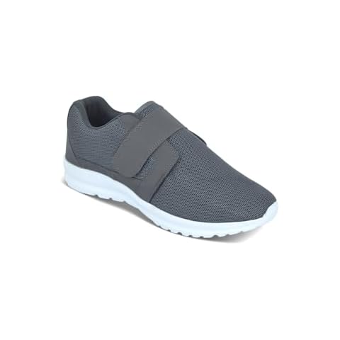Pegasus Men's Wide Fit Trainer Touch Fastening Comfortable Trainers Grey 10 UK Cover