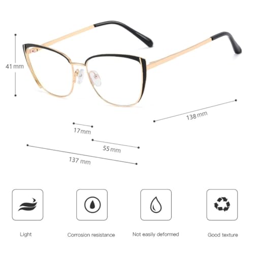 Lunettes œil de chat en métal fin, l'accessoire géométrique chic et durable - 7