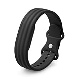 Correa deportiva de Google Fitbit Air - Correa de silicona ideal para entrenar - Solo compatible con Fitbit Air - Obsidiana, pequeña
