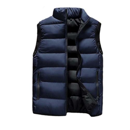 Chaleco para hombre casual ideal para paseos invernales y ropa de diario en color sólido
