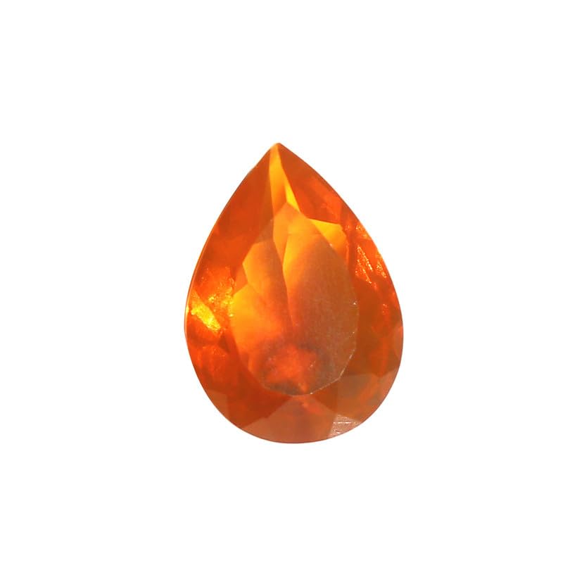 Opale mexicaine naturelle poire pierre précieuse pour bague or