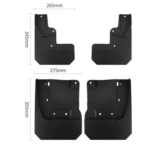 Garde-boue luxe pour LDV Maxus ETerron 9 et MG U9 finition noire texturée