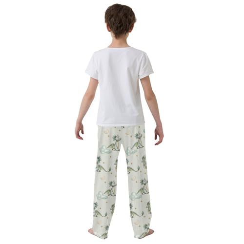 Pajama Bottoms, Cute Cartoon West Dragon Pattern Sleeping Pant Lounge Wear Pajamas Long Pants Sleepwear Pjs3
