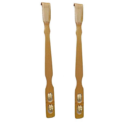 Image of Wooden Back Scratcher /Itcher /Massage Stick (set of 2)