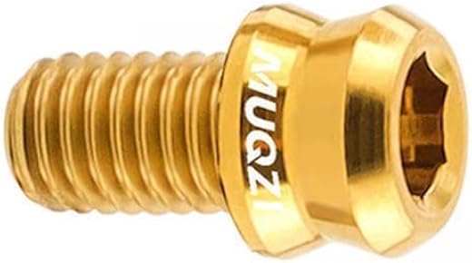 The Style Sutra 2xTitanium Alloy Bike Stem Bolts Bike Screw for Accessory Mountain Bikes Riding M6x10mm Golden|Sporting Go...