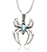 RZCXBS Spider man Fans Rejoice Light Blue Cubic Zircon Inlaid