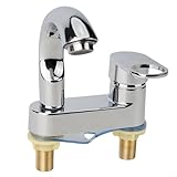 Compatibilité du robinet de cuisine : convient à la plupart des configurations d'évier standard ; mesure 27,9 x 27,9 x 61 cm (L x l x H), ce robinet convient aux lavabos de comptoir ou de vasques nécessitant un montage large