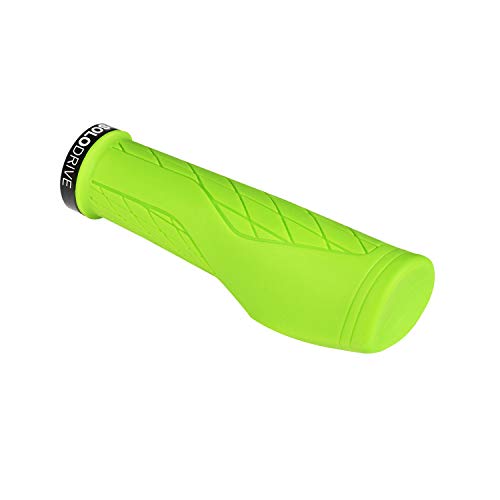 Solodrive Ergonomic Design Bike Grips, Comfortable Bicycle Handlebar Grips, Single Lock-On Mountain Bike Grips, Non-Slip Handle Grips, Fit Mtb, E-Bike, Hybrid, Scooter (Green) #TOP7