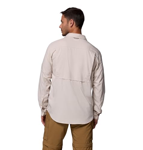 Image of Columbia Men Polyester Loose Omni-Shade Ridge Utility Lite Hiking and Trekking Long Sleeve Shirt