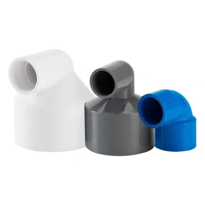 Accesorios de tubería de PVC, Juntas de codo reductoras PVC, accesorios for tanque peces acuario, conectores tuberías agua for jardín, riego agrícola, 1 ud(Gray,110 63mm)