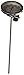 Cooper-Atkins Stainless Steel Bi-Metal Stem Test Thermometer with Clip Glass Lens, NSF, 50 to 550 Degrees F Temperature Range, 1, Silver