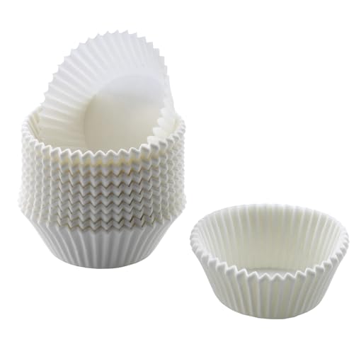 Original Kaiser Inspiration Muffinförmchen Papier weiß, 200 Stück, Standardgröße 7 cm, Cupcake Förmchen, Muffinförmchen Papier fettdicht, ideal für süße und herzhafte Muffins
