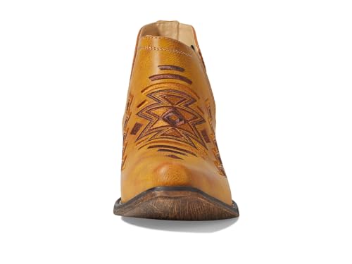 Image of ROPER Womens Ava Aztec Southwest Embroidered Snip Toe Casual Boots Ankle Low Heel 1-2 inch