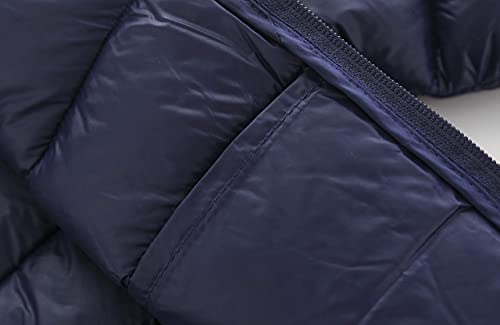 Image of Hooded Puffer Jackets for Boys and Girls - Lightweight and Packable - Autumn and Winter Coat, Warm and Comfy