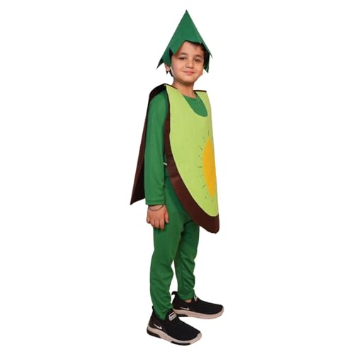 Image of Kaku Fancy Dresses Fruit and Vegetable Costume Paper Cutout with Cap For Kids | Healthy Food Costume For Boys & Girls (Tracksuit Not Included)