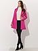 Allegra K Women's 2025 Coat for Winter Notch Lapel Collar One Button Outwear Classic Work Trench Coats X-Small Hot Pink