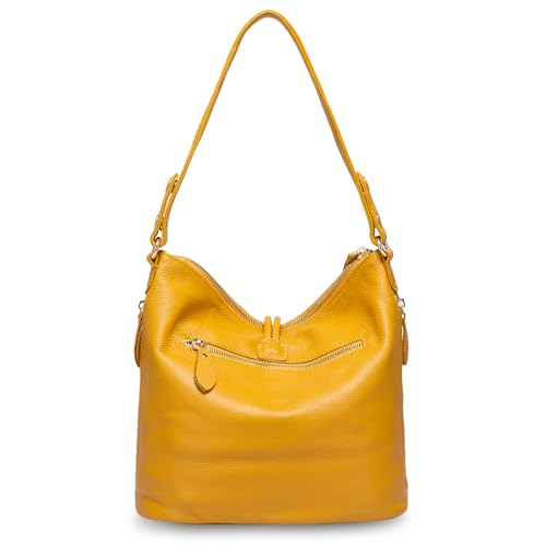 Image of Fashion Designer Women Shoulder Bag Metal Tassel Real Leather Tote Handbag Ladies Crossbody