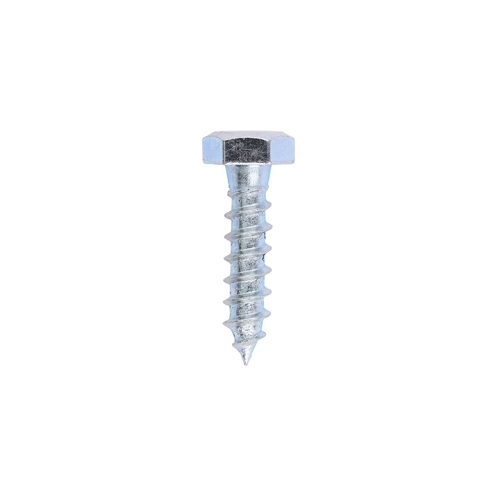 M6 M8 M10 M12 Hex Head Coach Screws Bolts Wood Zinc Plated Timber Fixing Hexagon (Pack of 10, 20, 50, 100, 200) (10, M12x75)
