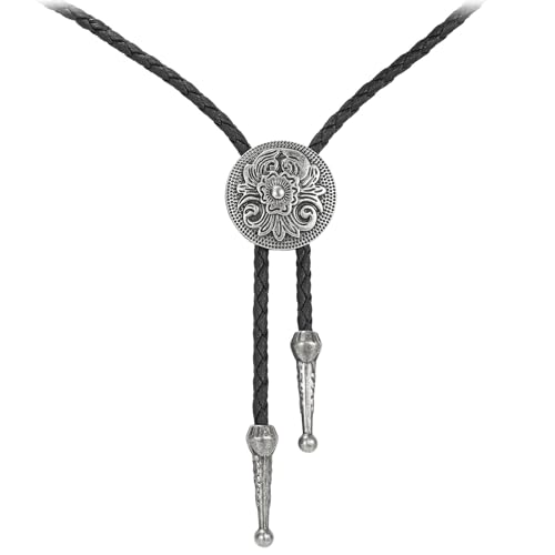 Image of Bolo Tie for Women Men, Western Bolo Tie Rodeo Cowgirl Cowboy Tie Bolo Ties Cowboy Accessories for Men Women