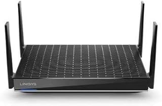 Linksys Mesh WiFi 6 Router, Dual-Band, 3,000 Sq. ft Coverage, 40+ Devices, High-Speed Router for Streaming & Gaming, Speeds up to (AX6000) - MR9610