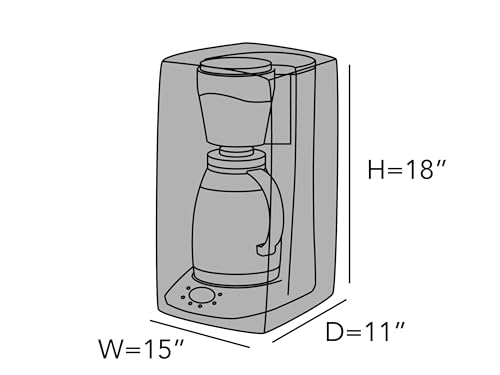 Image of Covermates Coffee Maker Cover, 15 inchW x 11 inchD x 18 inchH, Slate