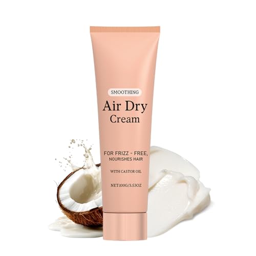 Smoothing Air Dry Cream for Hair Cream for Frizzy Hair Frizz Control Hair Conditioner for Long-Term Care Lightweight Styling Cream Frizzy HairSmoothing Weightless Styling Cream (1pcs One Size)