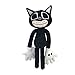 Muñeco de Peluche de Gato de Cartoon Cat, 12 Pulgadas Monstruo de Terror Cartoon Dog Juguetes de Peluche Muñeco de Peluche Suave Regalo de Cumpleaños de Halloween para Niños y Niñas