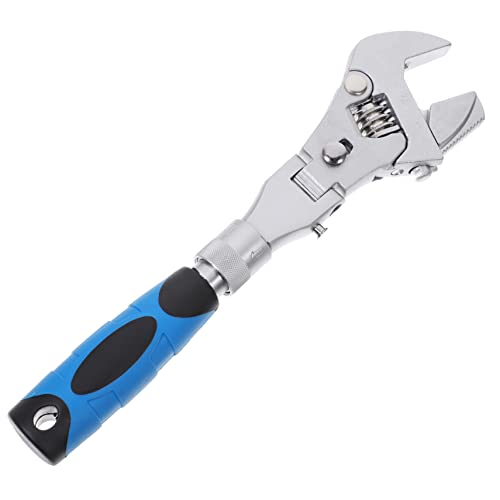 Homoyoyo carraca de mango largo Mango telescópico extendido tubo girar canal equipo trinquete de servicio pesado herramienta de refrigeración trinquete reversible Acero cromo-molibdeno