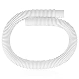 ANTOBLE 1.25 Pool Hose for Intex Pool Pump Replacement Hoses, Above Ground Swimming Pool Plastic PVC Filter Sucion Hose Pools 3 Foot Long, White