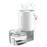 TECKZOON Deumidificatore Silenzioso 1,3 L con Ionizzatore e Luce LED a 7 Colori, Fino a 300 ml/Giorno, Spegnimento Automatico e Sbrinamento, Mini Deumidificatore per Camera da Letto, Bagno e Armadio