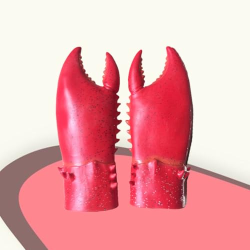 Guantes de látex rojos cómodos para evitar rigidez en disfraces espeluznantes 6