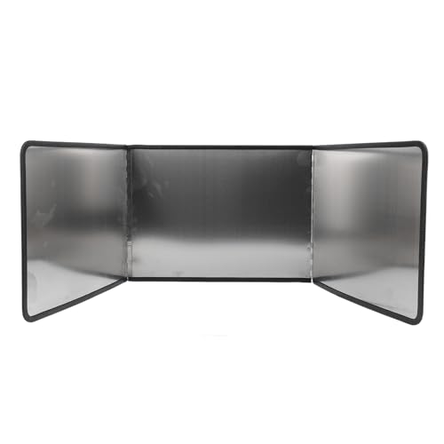 Natudeco Stove Splatter Guard Foldable Stove Splatter Guard Portable Splatter Guard Splatter Stainless Steel Oil Splatter Guard for Frying Pan Wall Hob Grease (30x40x40cm)