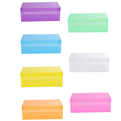 VILLFUL 7pezzi Scatole Per Scarpe in Contenitori Trasparenti Impilabili Per Riporre Scarpe Organizer Pieghevole e Dormitorio