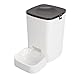 Automatic Pet Feeder, Remote Control, Large Capacity Automatic Cat Dog Feeder for Home, Built in Smart System for Precise Timing and quantified Feeding, with Music Reminder (White)