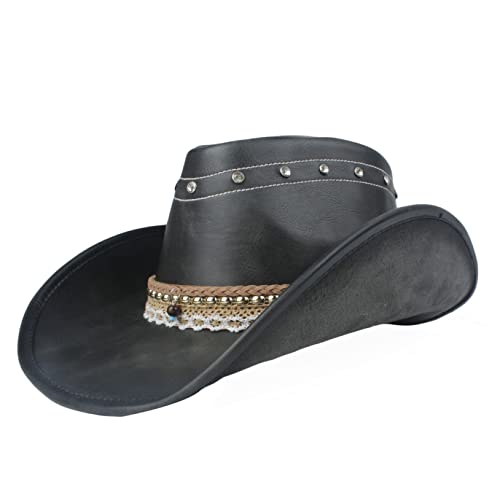 Best Black Cowgirl Hat With Rhinestones