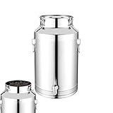Opzioni di capacità versatili: disponibile in tre comode dimensioni, tra cui 5L, 9L e 14L, questo secchio multiuso in acciaio inox soddisfa una vasta gamma di esigenze, dalla cottura domestica su piccola scala allo stoccaggio sfuso di grandi volumi per cereali o zucchero, fornendo una soluzione scalabile per qualsiasi dispensa o ripostiglio commerciale