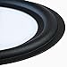 SPATHIPHYLLUM 2pcs Black Color 5” Rubber Speaker Edge Surround Rings Replacement Parts for Speaker Repair or DIY (5