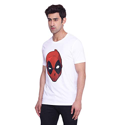 Image of Marvel Avengers by Wear Your Mind Men Round Neck Short Sleeves Knitted T-Shirt