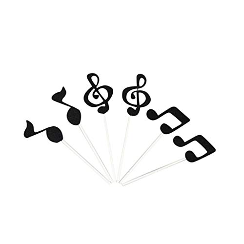 EXCEART 6Pcs Simboli Musicali Note Cake Toppers Note Musicali...