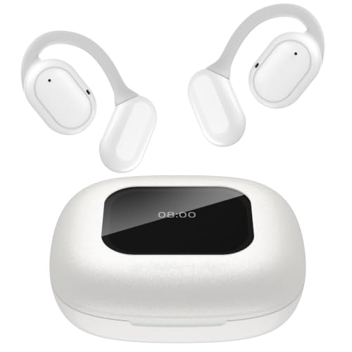 Oraolo Écouteurs Oreille Ouverte Tactile Bluetooth ENC Blanc