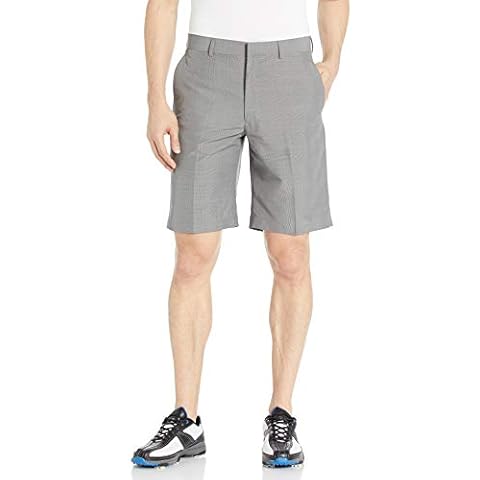Louis Raphael Men's Plaid Golf Short, Medium Grey, 30W Cover