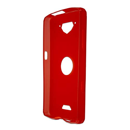 Coque pour Crosscall Core-X3, TPU-Housse Étui de Protection Antichoc pour Smartphone (Coque de Coloris Rouge)