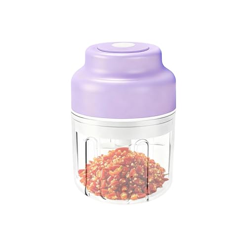 Picador De Verduras - 320ml Pequeño Portátil USB Recargable Utensilios Cocina | Picador de Verduras Eléctrico - Para Aliñar Fruta Cocina Casera Barbacoa Restaurante Hornear Exterior Camping Fiesta