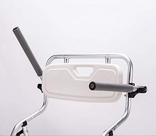Chaise de douche en aluminium durable avec dossier ergonomique pour senior