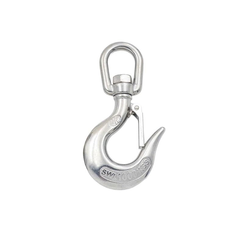 Crochet de grue 650kg inox 304 accessoire treuil levage pivotant